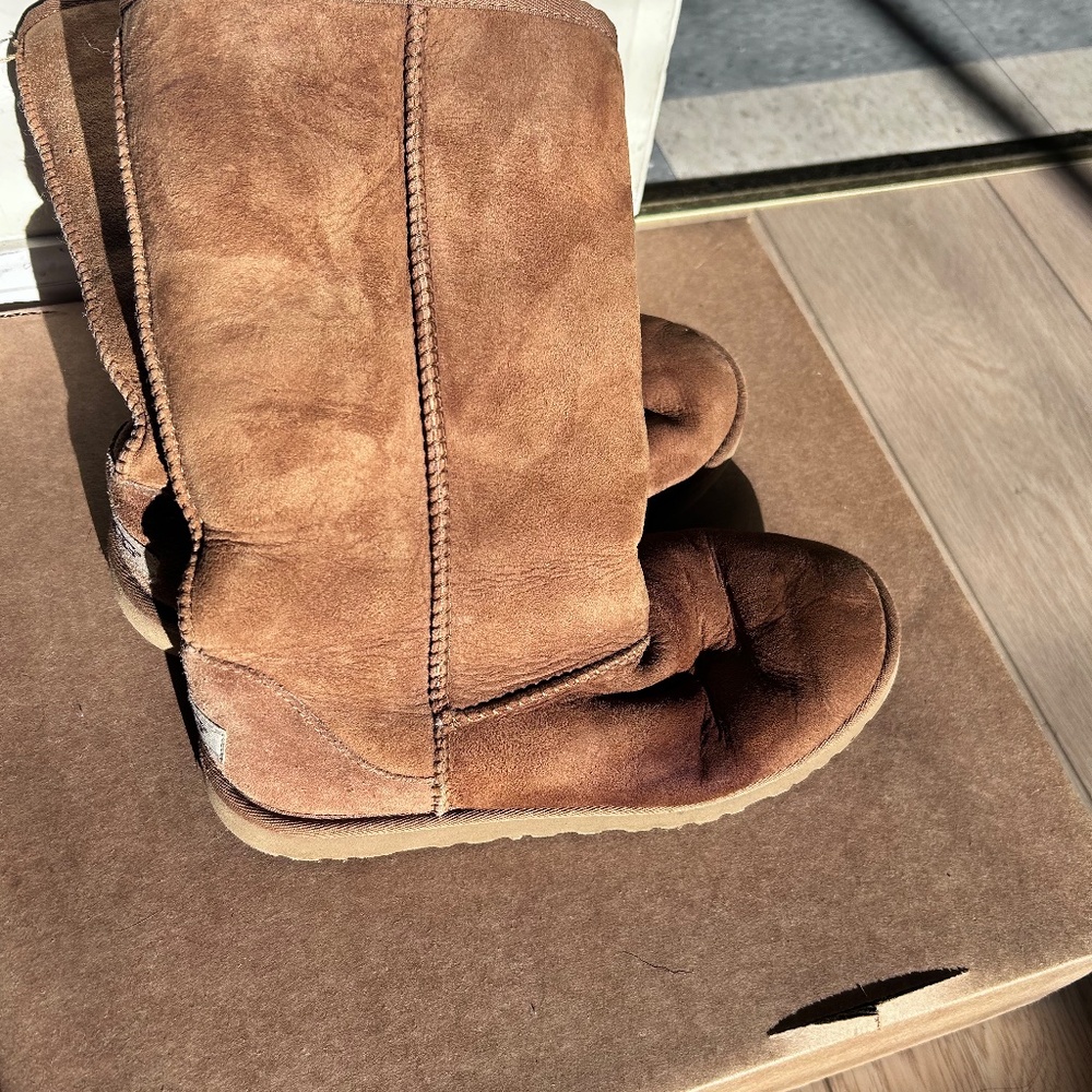 Brown suede UGGs - image 2